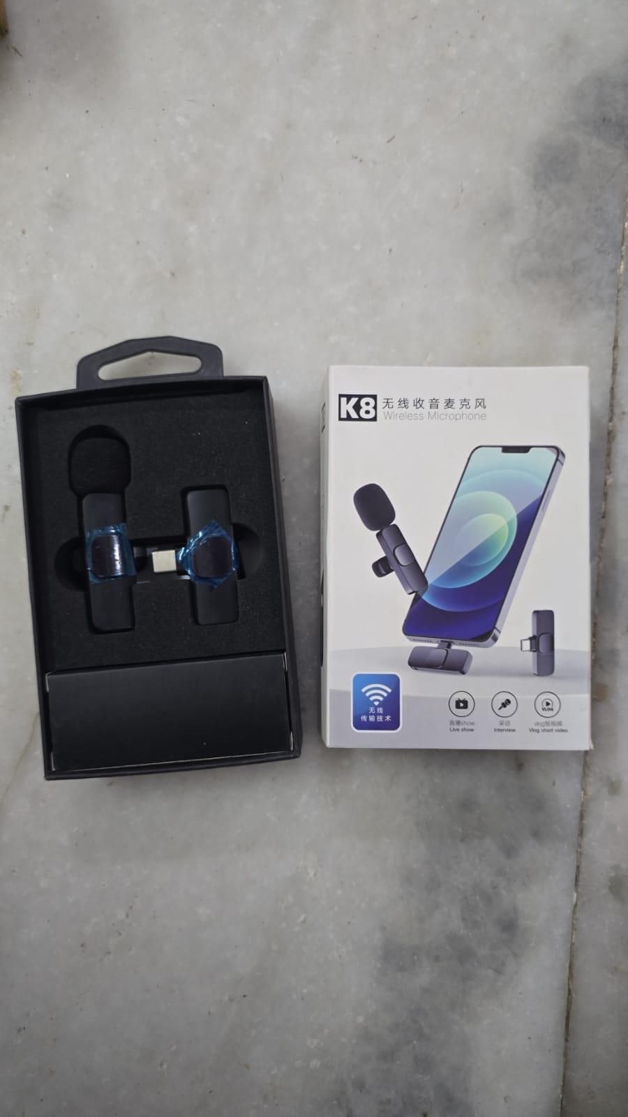 Premium Wireless Microphone with Noise Cancellation & Long Battery Life – Perfect for Content Creators 2025 | Wireless Microphone