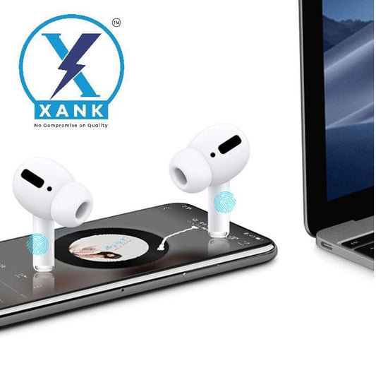 XANK Air-pods Pro True Wireless Bluetooth Headset with Wireless Charging Case | Sensor Enabled, White