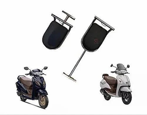Portable Baby Seat for Scooters – Leather & Stainless Steel Baby Safety Seat with Side Footrest Guard | Compatible with Ola, Activa, Iqube, Jupiter, Access & Burgman