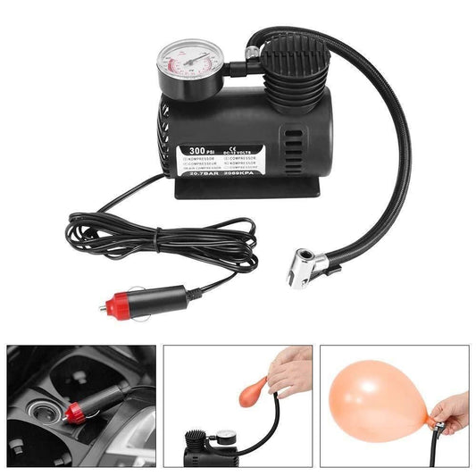 BD Air Pump - Multipurpose Useful Air Compressor / Air Pump | BD Air Pump - Multipurpose 12V Air Compressor with Built-In Dial Gauge - Daksh Store
