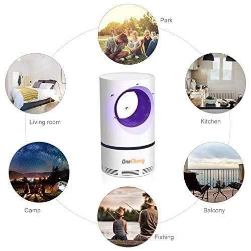 Electronic LED Mosquito Killer Lamp |Electronic LED Mosquito Killer Lamp with USB - High Voltage Insect Trap for Home, Office & Garden