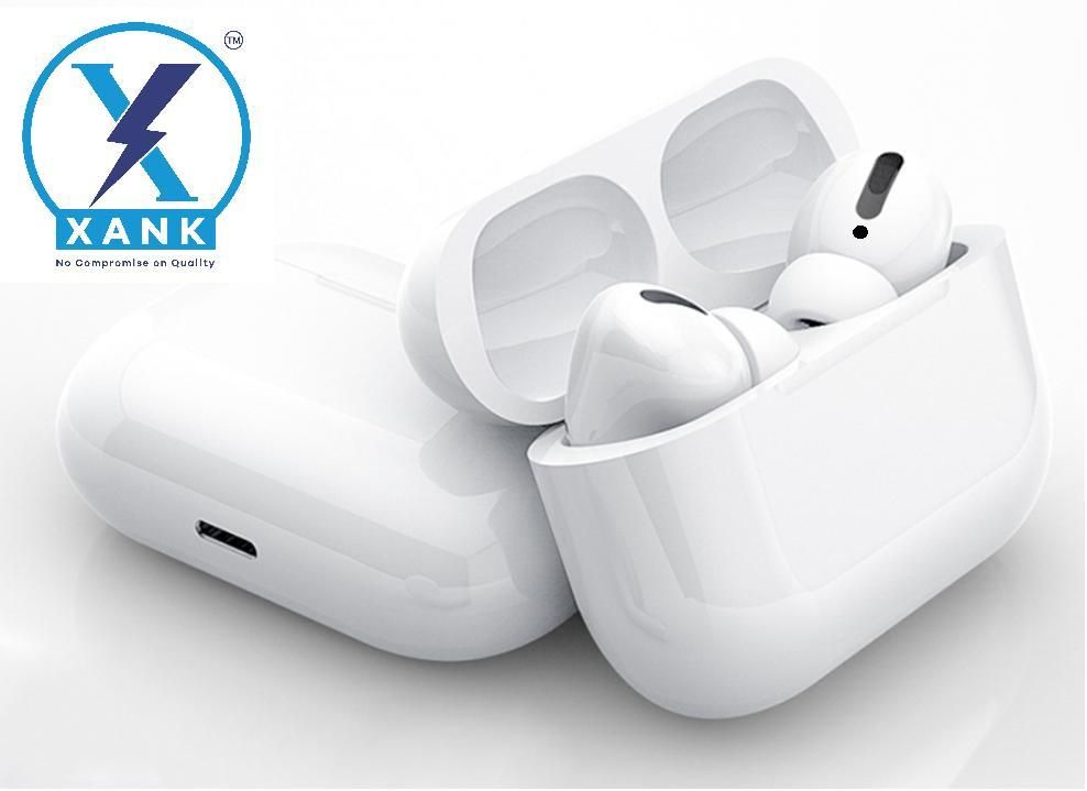 XANK Air-pods Pro True Wireless Bluetooth Headset with Wireless Charging Case | Sensor Enabled, White