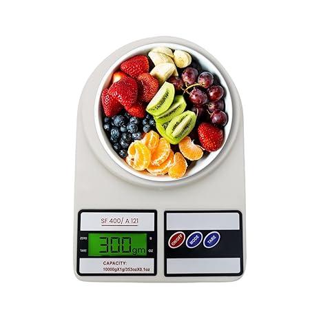 Atom 10Kg Digital Kitchen Weight Machine with LCD Display – Accurate Weighing Scale for Home Baking, Cooking & Balanced Diet, 6 Months Warranty (Model SF400/A121, Color May Vary)