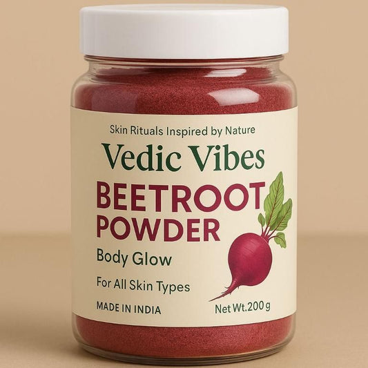 Pure Natural Beetroot Powder for Skin & Face Care - 200gm Jar for Radiant, Glowing Complexion