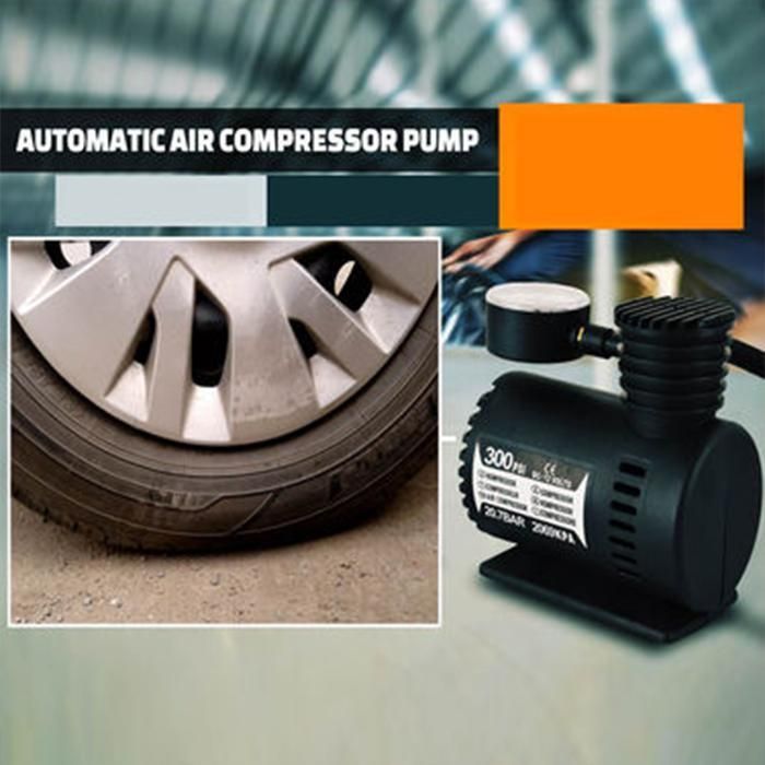 BD Air Pump - Multipurpose Useful Air Compressor / Air Pump | BD Air Pump - Multipurpose 12V Air Compressor with Built-In Dial Gauge - Daksh Store