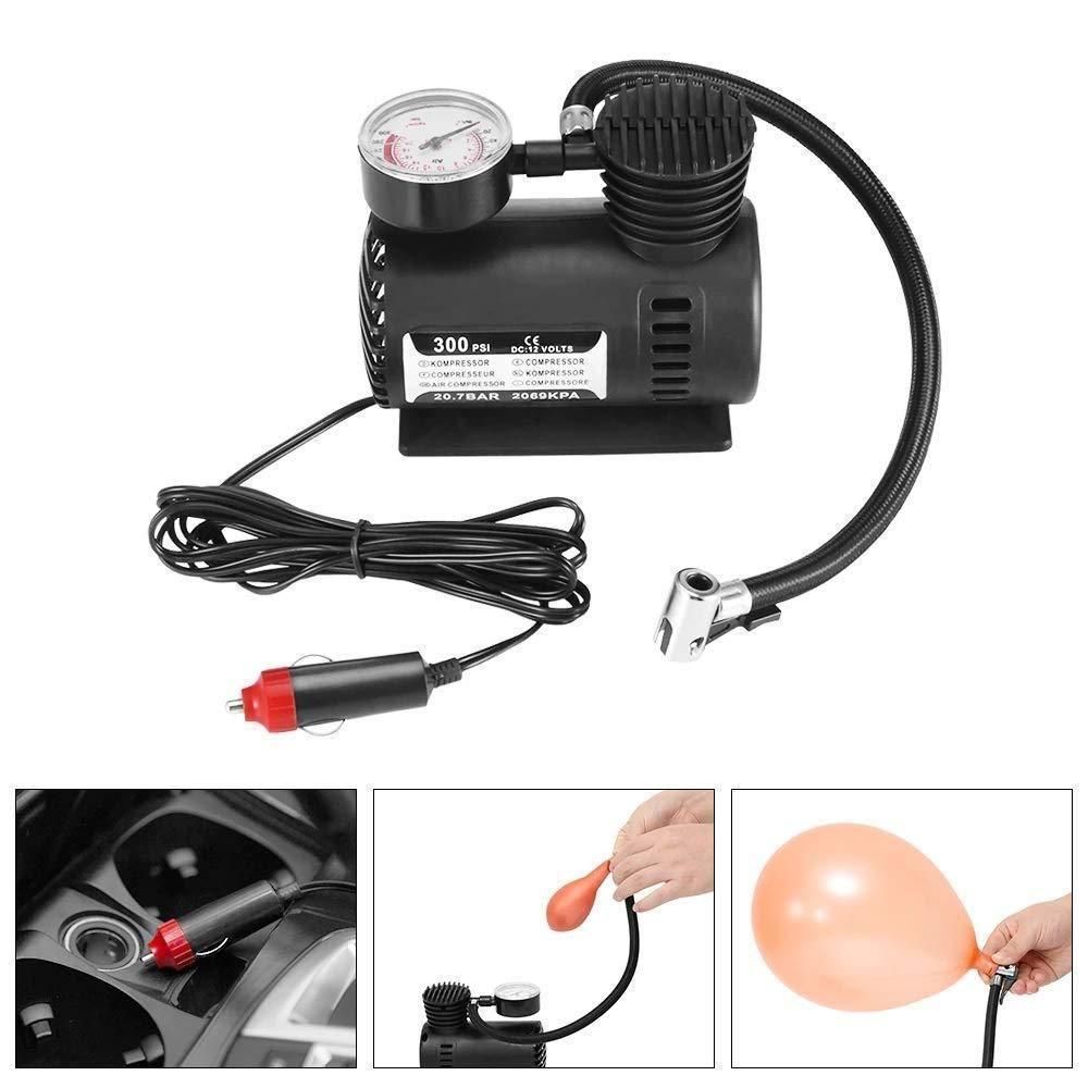 BD Air Pump - Multipurpose Useful Air Compressor / Air Pump | BD Air Pump - Multipurpose 12V Air Compressor with Built-In Dial Gauge - Daksh Store