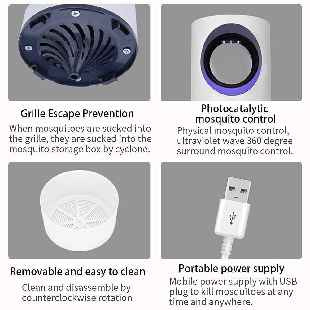 Electronic LED Mosquito Killer Lamp |Electronic LED Mosquito Killer Lamp with USB - High Voltage Insect Trap for Home, Office & Garden