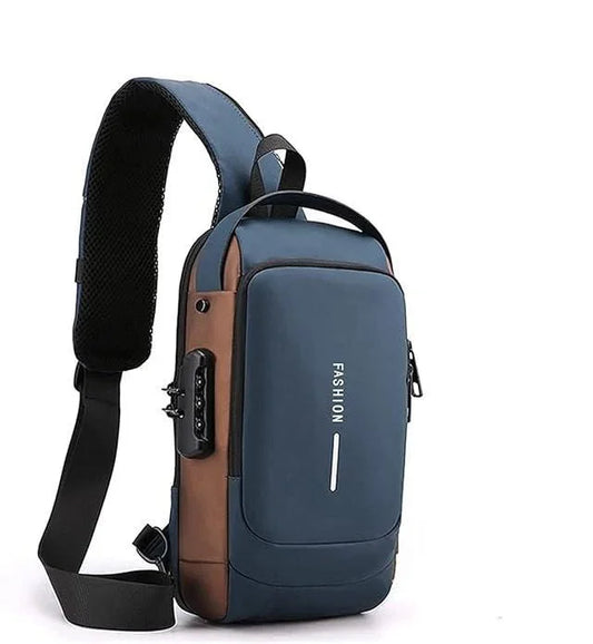 Unisex Durable Adjustable Sling Bag with Multiple Compartments for Everyday Comfort & Hands-Free Carry